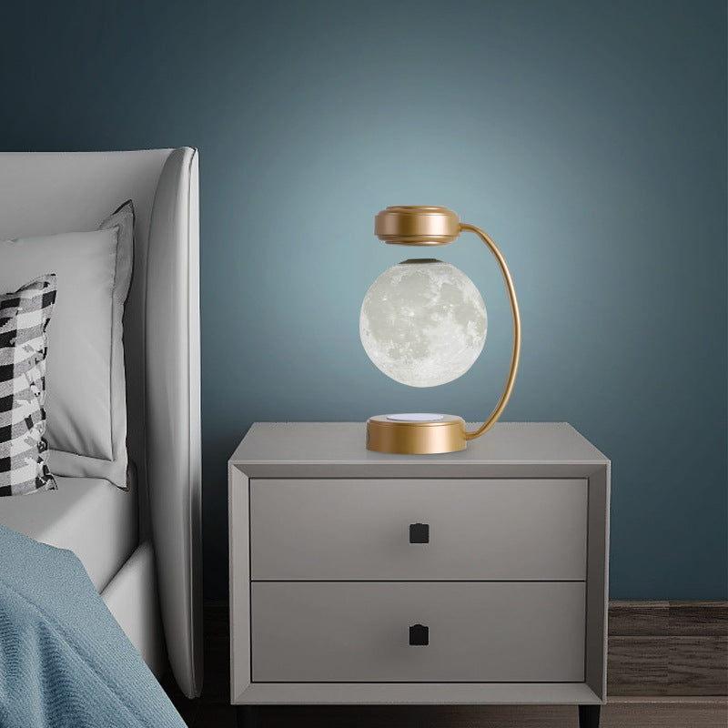 Creative Magnetic Suspension LED Bulb Table Light The maglev lamp is not only a small night lamp Creative decoration for life Perfect gift for family and office, Beautiful gift for students, friends, colleagues, family, and so on.