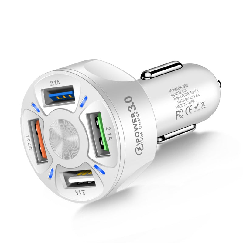 Chargeur de téléphone de voiture avec lumière LED