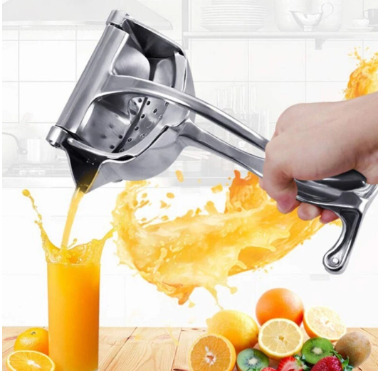 Portable Household Aluminum Alloy Manual Juicer Fruit Tool.This tool meets all your needs. It is an ideal product to give as a gift to yourself, your friends or relatives to help them enjoy better health.