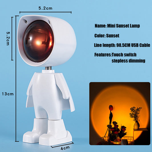 Robot Atmosphere Light Sunset