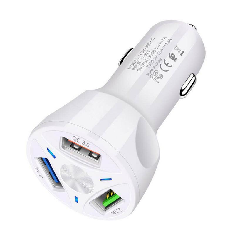 Chargeur de téléphone de voiture avec lumière LED 