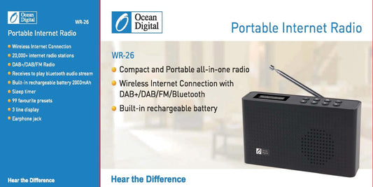 <transcy>Radio Internet portable avec DAB | WR-26</transcy>