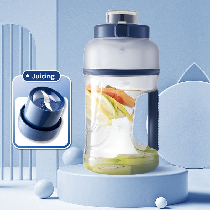 Description: Keep your nutrition goals on track with this easy-to-use juice cup blender. With a sleek design and 2 blades for perfect blending, this portable device will become your go-to for healthy eating on-the-go.